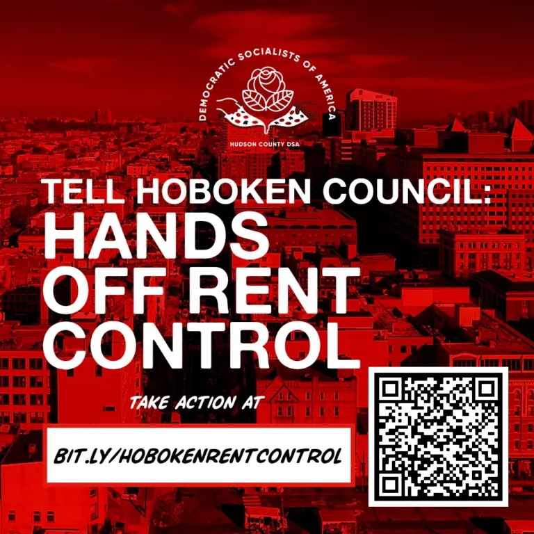 Hudson County DSA Statement on Hoboken Rent Control Vote 8/5/24